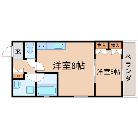 西宮駅 徒歩2分 5階の物件間取画像